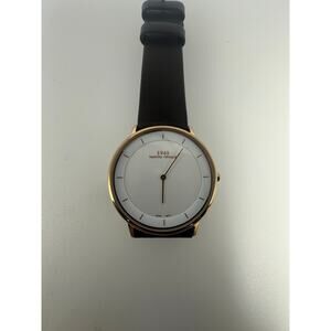 Dakota Vintage 1945 Watch White Dial Leather Strap